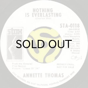 画像2: ANNETTE THOMAS / HANG ON b/w NOTHING IS EVERLASTING (45's) (2)