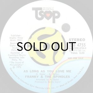 画像2: FRANKY & THE SPINDLES / AS LONG AS YOU LOVE ME (45's) (PROMO) (2)