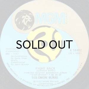 画像1: SOLOMON BURKE / FIGHT BACK (45's) (1)