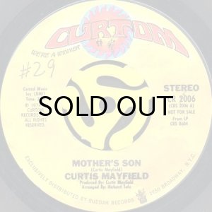 画像2: CURTIS MAYFIELD / MOTHER'S SON (45's) (PROMO) (2)