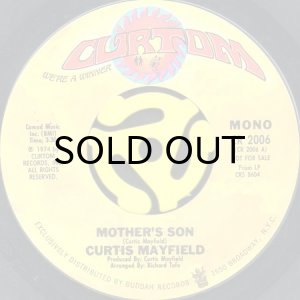 画像1: CURTIS MAYFIELD / MOTHER'S SON (45's) (PROMO) (1)