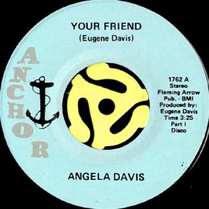 画像1: ANGELA DAVIS / YOUR FRIEND (45's) (1)