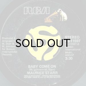 画像2: MAURICE STARR / BOUT TIME I FUNK U b/w BABY COME ON (45's) (2)