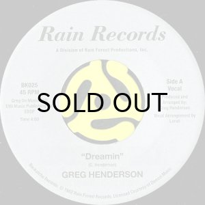 画像1: GREG HENDERSON / DREAMIN (45's) (1)