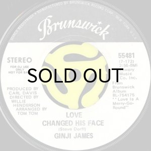 画像2: GINJI JAMES / LOVE CHANGED HIS FACE (45's) (WHITE PROMO) (2)