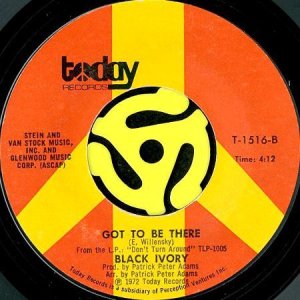 画像2: BLACK IVORY / TIME IS LOVE b/w GOT TO BE THERE (45's) (2)