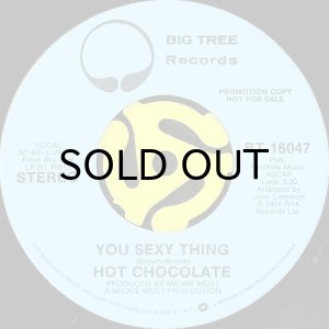 画像2: HOT CHOCOLATE / YOU SEXY THING (45's) (WHITE PROMO) (2)