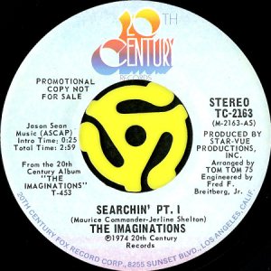 画像2: THE IMAGINATIONS / SEARCHIN' (45's) (PROMO) (2)
