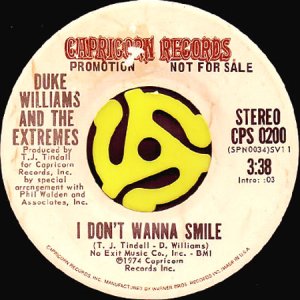 画像2: DUKE WILLIAMS AND THE EXTREMES / I DON'T WANNA SMILE (45's) (2)