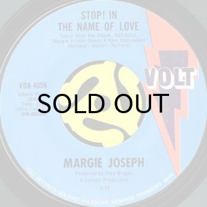 画像1: MARGIE JOSEPH / STOP! IN THE NAME OF LOVE (45's) (1)