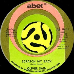 画像1: OLIVER SAIN / SCRATCH MY BACK (45's) (1)