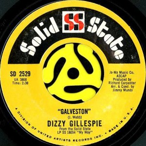 画像1: DIZZY GILLESPIE / GALVESTON b/w GAMES PEOPLE PLAY (45's) (1)