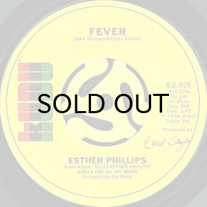 画像2: ESTHER PHILLIPS / FOR ALL WE KNOW b/w FEVER (45's) (2)