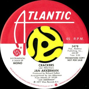画像1: JAN AKKERMAN / CRACKERS (45's) (PROMO) (1)