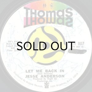 画像1: JESSE ANDERSON / LET ME BACK IN (45's) (PROMO) (1)