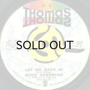 画像2: JESSE ANDERSON / LET ME BACK IN (45's) (PROMO) (2)