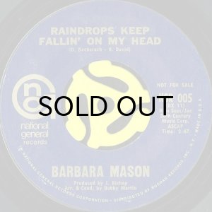 画像1: BARBARA MASON / RAINDROPS KEEP FALLIN' ON MY HEAD (45's) (PROMO) (1)