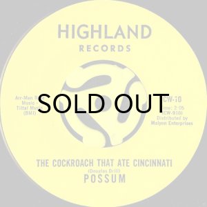 画像1: POSSUM / THE COCKROACH THAT ATE CINCINNATI (45's) (1)