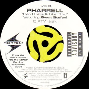 画像1: PHARRELL feat. GWEN STEFANI / CAN I HAVE IT LIKE THAT (45's) (1)