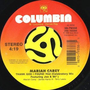 画像2: MARIAH CAREY / THANK GOD I FOUND YOU feat. JOE & 98° (45's) (2)