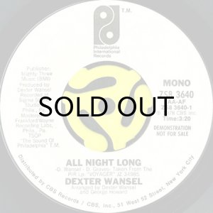 画像1: DEXTER WANSEL / ALL NIGHT LONG (45's) (WHITE PROMO) (1)