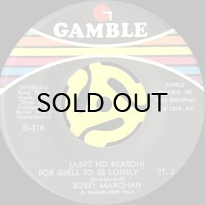 画像2: BOBBY MARCHAN / (AIN'T NO REASON) FOR GIRLS TO BE LONELY (45's) (2)