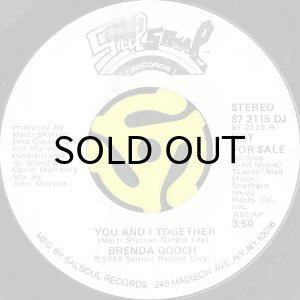 画像2: BRENDA GOOCH / YOU AND I TOGETHER (45's) (WHITE PROMO) (2)