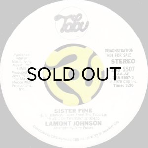 画像1: LAMONT JOHNSON / SISTER FINE (45's) (WHITE PROMO) (1)