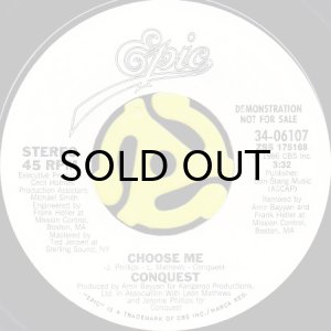 画像1: CONQUEST / CHOOSE ME (45's) (WHITE PROMO) (1)