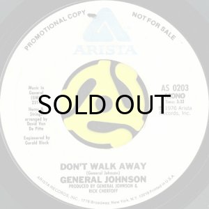 画像1: GENERAL JOHNSON / DON'T WALK AWAY (45's) (WHITE PROMO) (1)