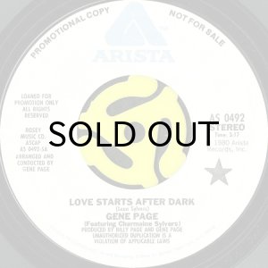画像2: GENE PAGE / LOVE STARTS AFTER DARK (45's) (WHITE PROMO) (2)