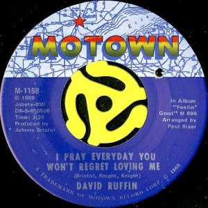 画像1: DAVID RUFFIN / I PRAY EVERYDAY YOU WON'T REGRET LOVING ME (45's) (1)