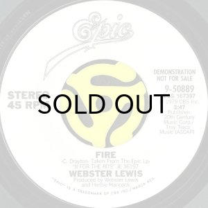 画像2: WEBSTER LEWIS / FIRE (45's) (WHITE PROMO) (2)