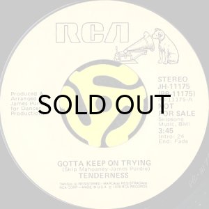 画像2: TENDERNESS / GOTTA KEEP ON TRYING (45's) (PROMO) (2)