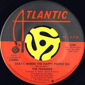 画像2: TRAMMPS / DISCO INFERNO b/w THAT'S WHERE THE HAPPY PEOPLE GO (45's) (2)