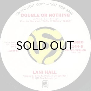 画像2: LANI HALL / DOUBLE OR NOTHING (45's) (WHITE PROMO) (2)