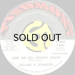 画像2: DILLARD & JOHNSON / HERE WE GO, LOVING AGAIN (45's) (2)