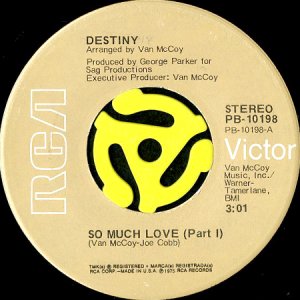 画像1: DESTINY / SO MUCH LOVE (45's) (1)