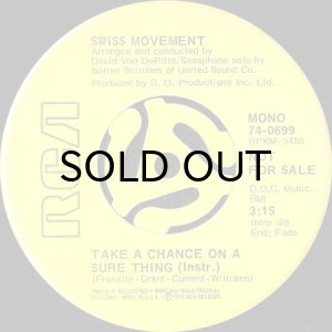画像2: SWISS MOVEMENT / TAKE A CHANCE ON A SURE THING (45's) (PROMO) (2)