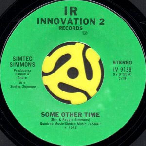 画像1: SIMTEC SIMMONS / SOME OTHER TIME b/w CLASSIFIED CRAZY MAN (45's) (1)