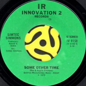 画像1: SIMTEC SIMMONS / SOME OTHER TIME b/w CLASSIFIED CRAZY MAN (45's) (1)