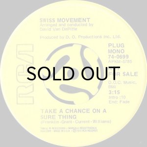 画像1: SWISS MOVEMENT / TAKE A CHANCE ON A SURE THING (45's) (PROMO) (1)