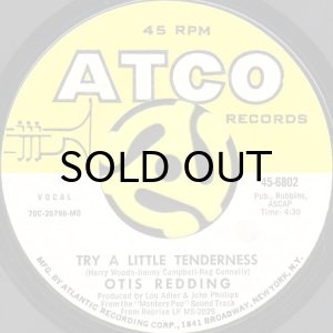 画像1: OTIS REDDING / TRY A LITTLE TENDERNESS (LIVE) (45's) (1)