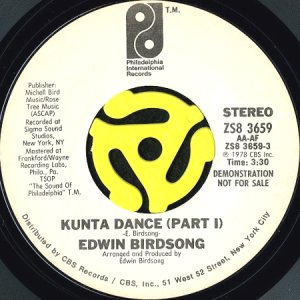 画像1: EDWIN BIRDSONG / KUNTA DANCE (45's) (WHITE PROMO) (1)