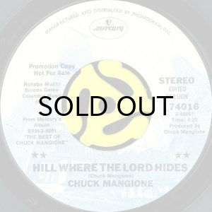 画像1: CHUCK MANGIONE / HILL WHERE THE LORD HIDES b/w LAND OF MAKE BELIEVE (45's) (PROMO) (1)