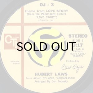 画像2: HUBERT LAWS / FIRE AND RAIN b/w THEME FROM LOVE STORY (45's) (2)