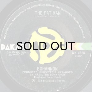 画像1: BOHANNON / THE FAT MAN b/w RED BONE (45's) (1)