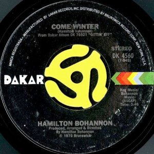 画像2: HAMILTON BOHANNON / GITTIN' OFF b/w COME WINTER (45's) (2)