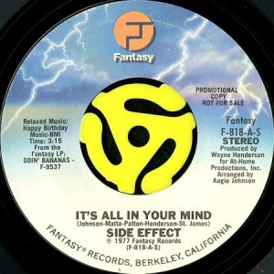 画像2: SIDE EFFECT / IT'S ALL IN YOUR MIND (45's) (PROMO) (2)