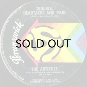 画像2: THE ARTISTICS / HARD TO CARRY ON b/w TROUBLE, HEARTACHE AND PAIN (45's) (2)